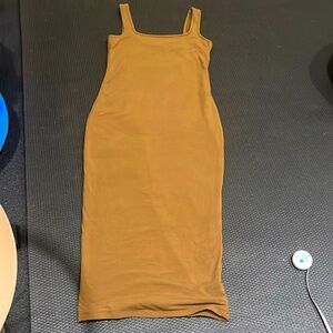 Good American brown tank dress shirt size 3